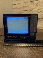 Vintage D&S RTV-002 4.5″ B/W Mini TV & AM/FM Radio Retro 1991 Prop Tested Works!