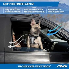 [AVS] in-Channel Rain Guards for 2019-2026 Chevrolet/GMC In-Channel – Smoke