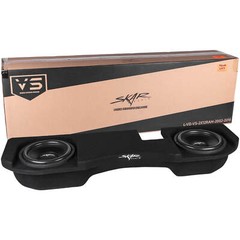 NEW DUAL 12″ 1600W LOADED SEALED SUB BOX FITS 2002-2018 RAM 1500 QUAD/CREW CAB
