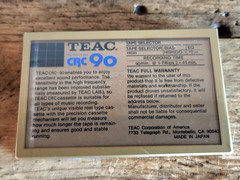 TEAC CRC90 High Bias Reel Cassette Tape Made In Japan – Sealed