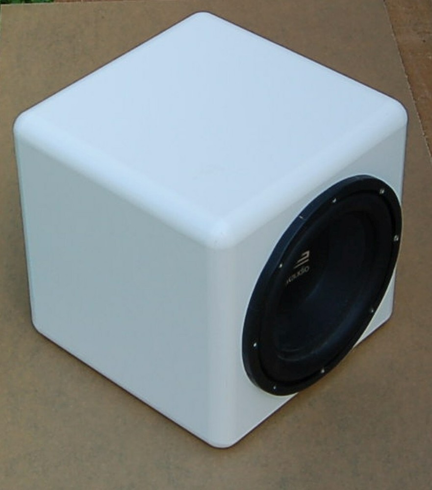 10″ MARINE SUBWOOFER BOX ENCLOSURE JL AUDIO M6-10W WHITE