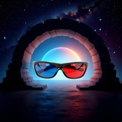 1Pcs Black Adult Frame Red Blue 3D Glasses for Dimensional Anaglyph…