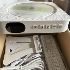 Portable Wall Mountable Bluetooth CD Player w/Remote Control, White KC-909