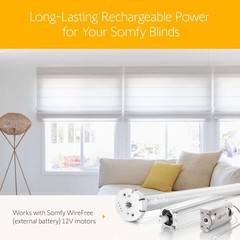 Elegant Rechargeable Lithium-Ion Battery Pack for Blinds – 3 Batteries Included