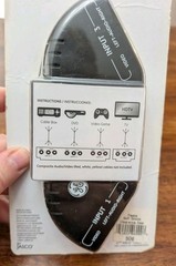 General Electric Black 3-Device Audio/Video Switch