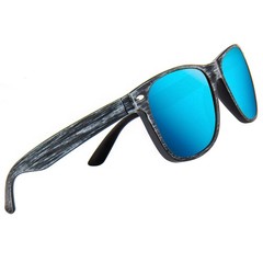 MAXJULI Polarized Fit XL,58mm, B7.gray Wood Grain/Blue Revo (1 Pair)