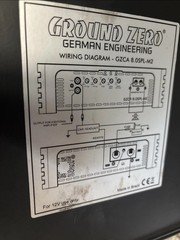 Ground Zero Car Amplifier ground zero gzca 8.0 spl m2 ——AS IS —-