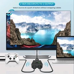 HDMI 2.0 Bi-Directional 4K Switcher Splitter Hub 2 In 1 Out or 1 In 2 Out Cable