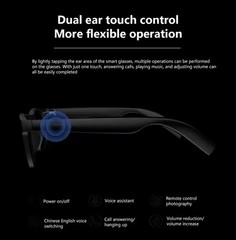 AI Smart Glasses Touch Control Music Wireless Bluetooth Sunglasses