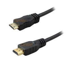 Premium 6FT Mini-HDMI Male to HDMI Male 1080p Cable 1.3a Type A to C HD Quality