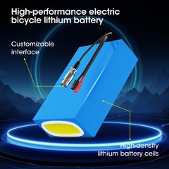 72V 40Ah E-bike Battery with 100A BMS Lithium Pack for 0-5000W Motor Waterproof