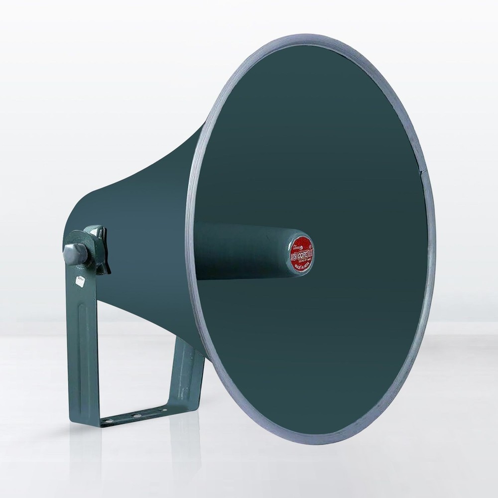 16-Inch Weatherproof Outdoor PA Paging Horn Speaker with Mounting Bracket