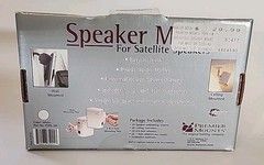 Premier Mounts Speaker Mounts For Satellite Speakers Wall Or Ceiling Universal