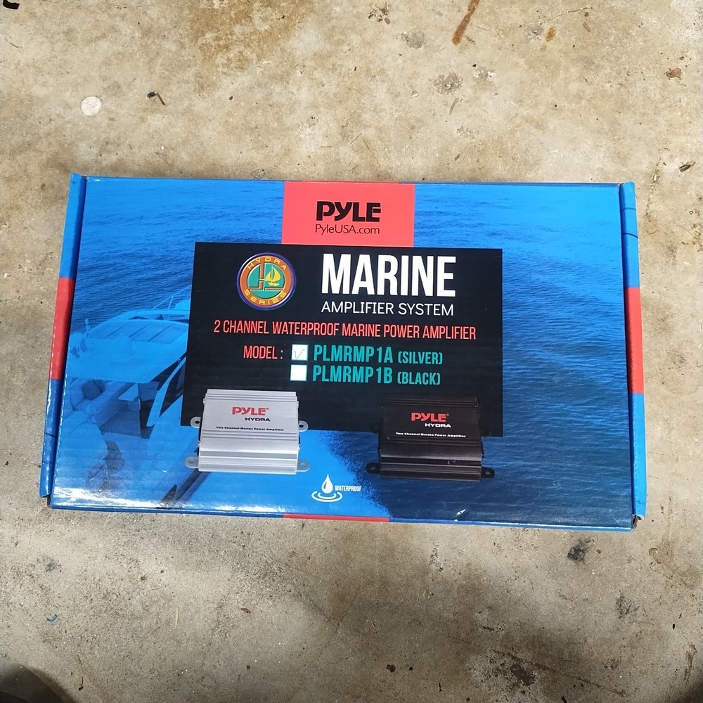 Pyle 2 Channel 400W Waterproof Micro Marine Amplifier PLMRMP1B NEW