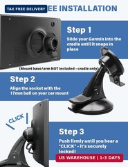 EWAY 4-Pack GPS Bracket Cradle Mount for Garmin Nuvi 42LM 44 52LM 54 55LMT 56 58