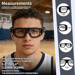 “N/A” Sports Goggles Glasses Men Racquetball Basketball Football Eyewear Prot…
