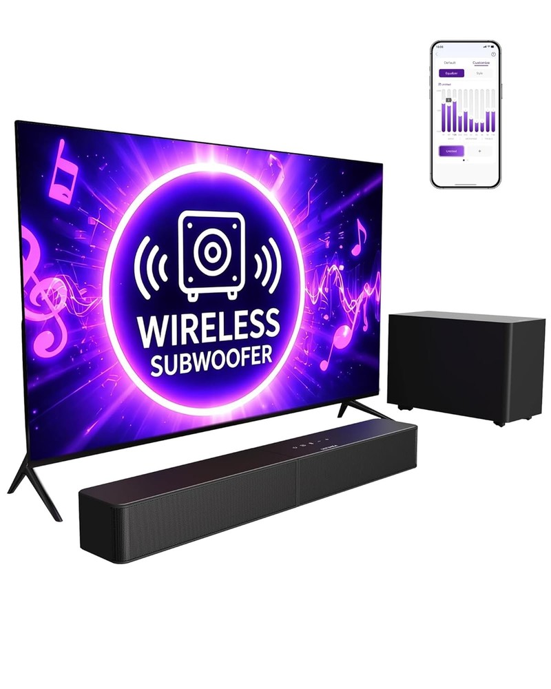240W Wireless Soundbar with Subwoofer, VoiceMX & BassMX, Ultimate Ap Sound