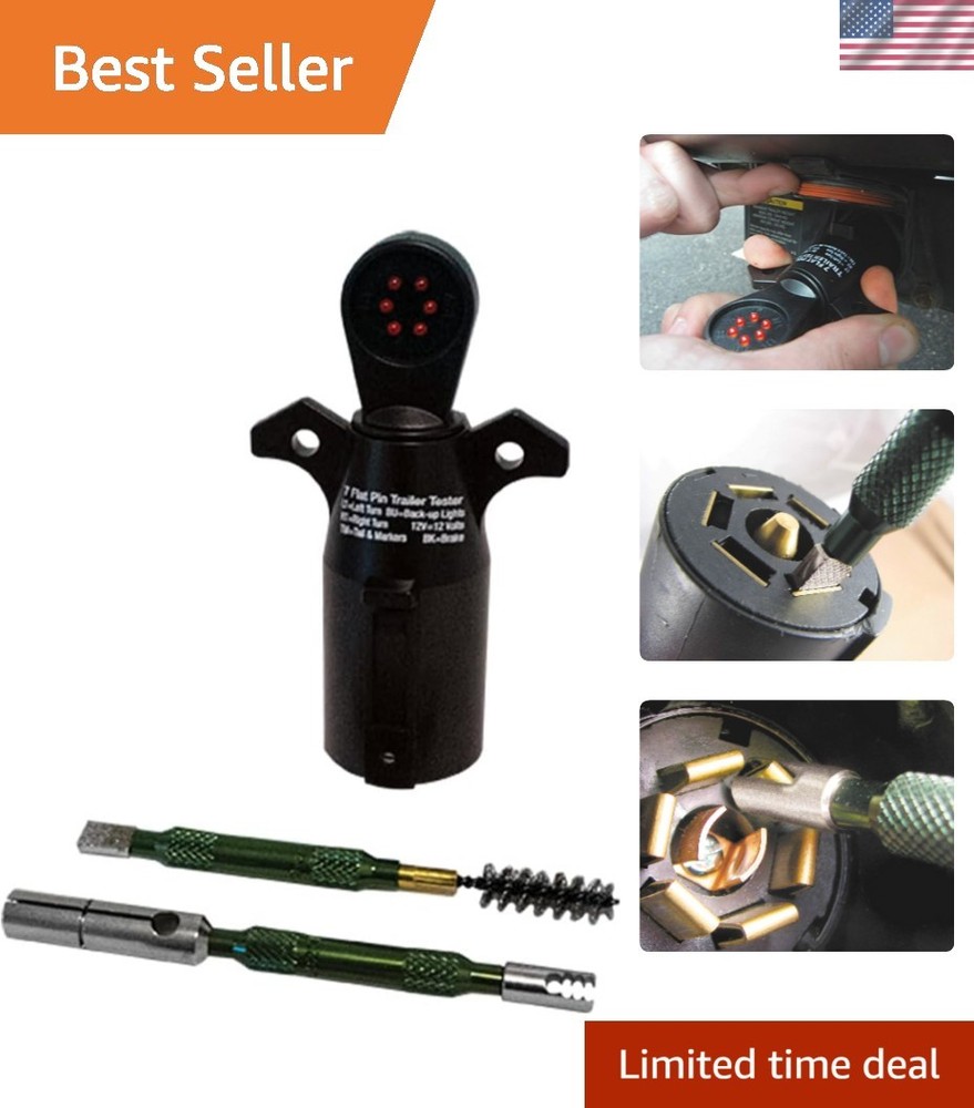 7-Way Flat Spade Pin Towing Maintenance Kit with Terminal Chaser Patented