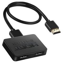 PHILCO FWV2001 HDMI Splitter 1 in 2 out 4k Dual Monitor 1080p 3D 6ft