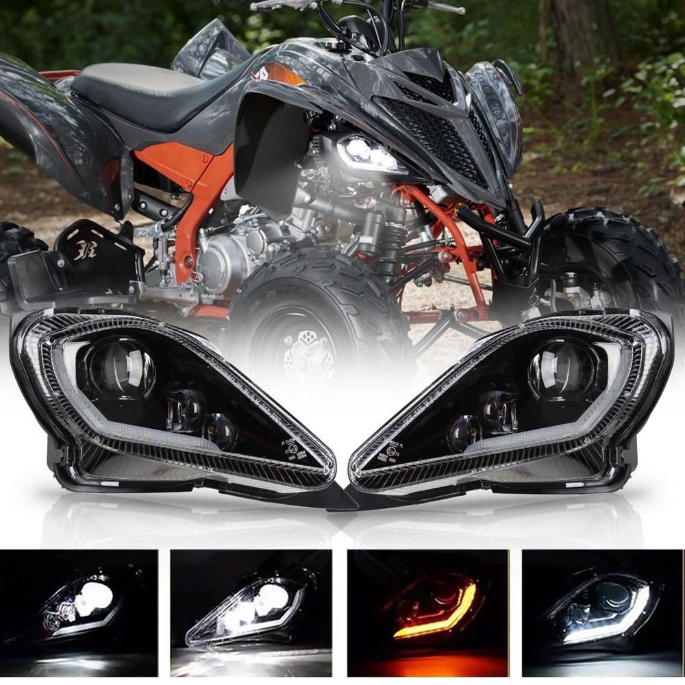 LED Headlights DRL Turning for Yamaha Wolverine 350 450 Raptor 700 700R YFZ 450