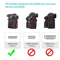 Mini HDMI Male to HDMI Female Bi-direction Adapter Short Cable 4K@120Hz 0.25M