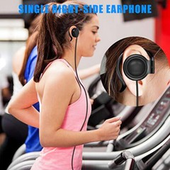 Ear Hook Listen Only Earpiece 3.5mm Jack Single Side Headset Headphone Earphone