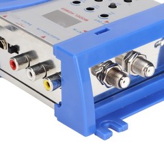 HD AV to RF Modulator Adjustable AV Output 47-868MHz VHF UHF Plug-and-Play TV Si