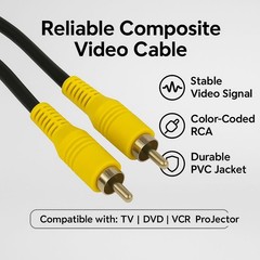 6ft RCA M/M RG-59U Premium Composite Video Cable