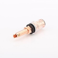 100% Pure Copper Binding Post Speaker Banana Jack Amplifier Terminal