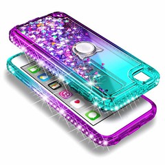 For iPod Touch 5th 6th 7th Gen Case Liquid Glitter Bling Cover +Screen Protector