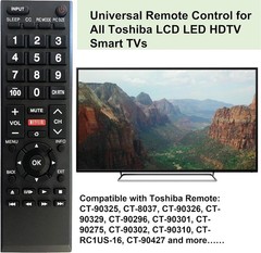 Effortless Control: Universal Replacement Remote for All Toshiba TVs, 5-Button