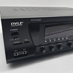 Pyle PT272AUBT 300W 4-Channel Bluetooth Stereo Receiver Amplifier AM/FM USB SD