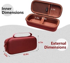 LTGEM Case for Bose Soundlink Flex Hard Storage Travel Protective Case, Burgundy