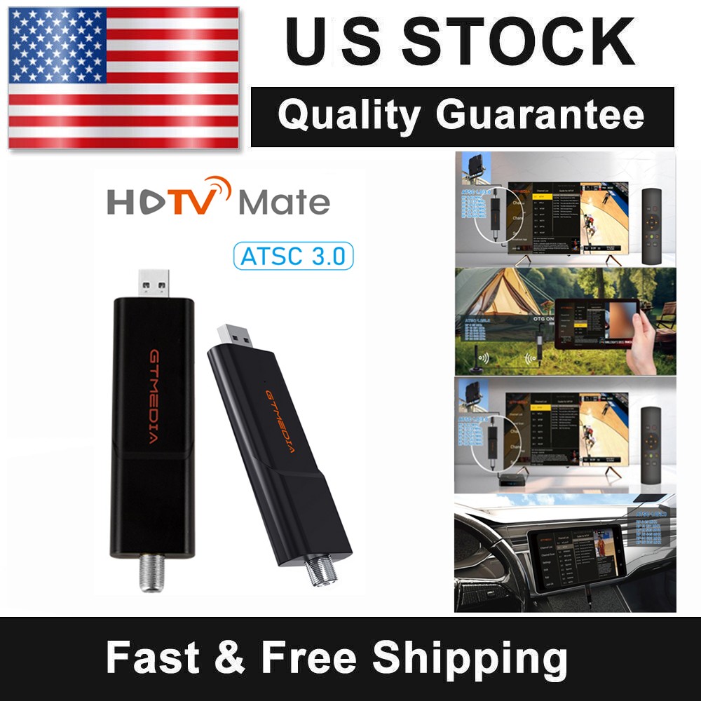 GTMEDIA OTA ATSC 3.0 HDTV TV Tuner USB 3.0 For Android 9.0 TF DVR Free Recording