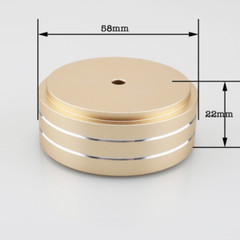 4PCS 58*22mm Amplifier Aluminum Speaker Audio Isolation Feet Pad Stand Chassis
