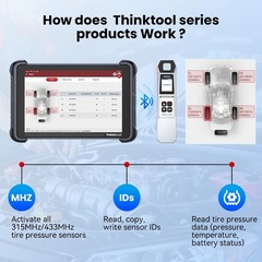OBD2 TPMS Auto Tire Pressure Sensor Programming Activation Diagnostic Scanner US
