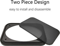 Speaker Grill Cover for 4×6 Car Speakers ABS Plastic Metal Mesh 2 Pack