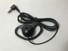 Pack of TWO D-Shaped Ear Hook Single Earpiece Headphones w/ 3.5mm Plug