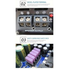 5000W MAX Monoblock Class D Car Amp -Low Distortion Stereo Audio Amplifier