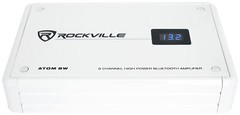 Rockville ATOM 8W 8-Channel 3500w Weather Proof Bluetooth Car Amplifier+Amp Kit