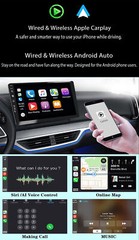 Android14 Head Unit Car Stereo Radio GPS Navi Carplay For Toyota 4Runner 2009-19