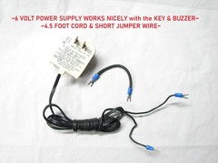 ~UNBRANDED VINTAGE STRAIGHT KEY, BUZZER & POWER SUPPLY~RECONDITIONED~WORKS~