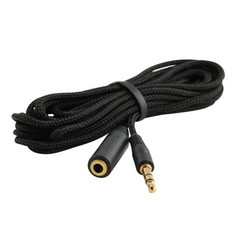 5-pack 10ft 3.5mm 1/8″ Stereo Audio Aux Headphone Cable Extension Cord M to F 5X