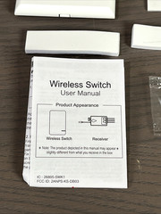 Thinkbee Wireless Light Switch Kit No Wiring Mini Remote Switch NIOB