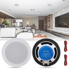 2 SPEAKER BATHROOM KITCHEN WIRELESS BLUETOOTH AMPLIFIER 2×4 INCH CEILING SPEAKER