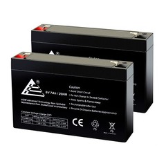 ExpertBattery 6V 7Ah SLA Battery Replacement for Toyo 3FM7 – 2 Pack