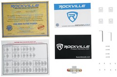 Rockville ATOM 8W 8-Channel 3500w Weather Proof Bluetooth Car Amplifier+Amp Kit