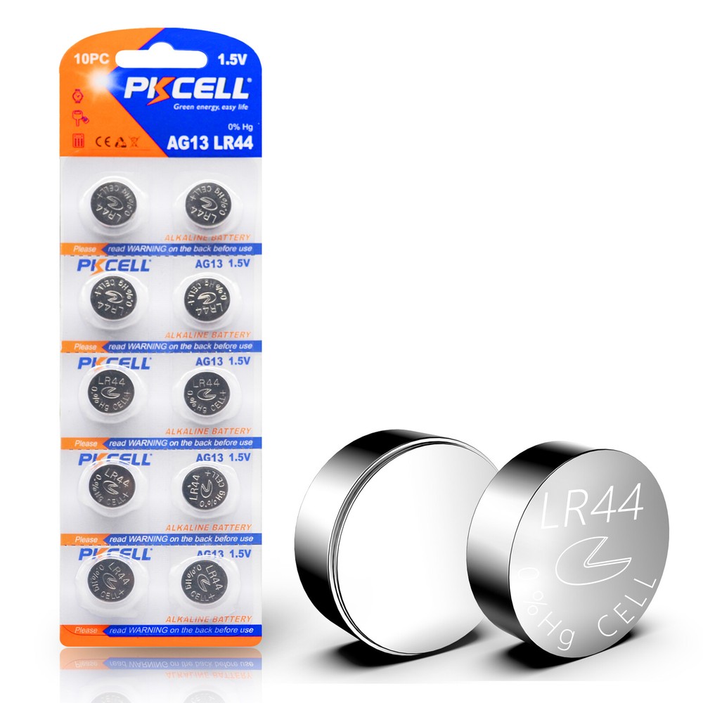 10Pcs LR44 Cell AG13 1.5V A76 L1154 357 SR44 Alkaline Battery for Holiday Lights