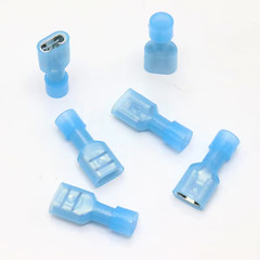 Blue Female Spade Terminals Crimp Connectors 16-14 AWG Insulated 50/100/150PCS