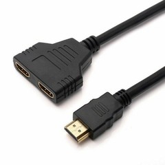 4K HDMI Splitter Adapter 1 Input 2 Output Male to Dual Female Converter